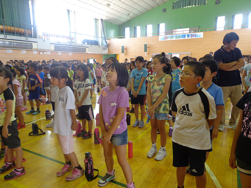 7月14日（火）弘前市立北小学校 全校音楽集会